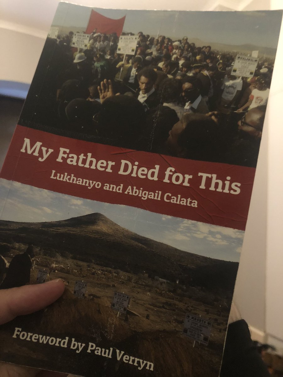 I finally got around to starting this read today <a href="/lukhanyocalata/">lukhanyo calata</a>. Unintentionally perhaps a symbolic day to have done so. A poignant reminder of blood spilt for a greater good.