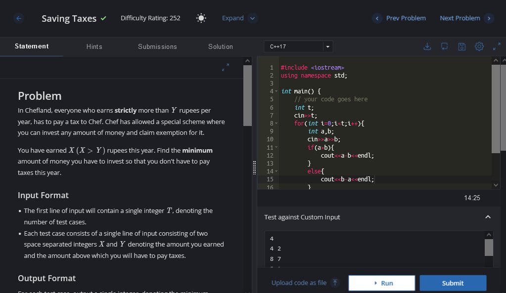 Day 3/25 
Problem Name :  Saving Taxes
Language : C++ #scalerdiscord #scaleracademy #scalerlearning #25daysOfCode #codewithscaler