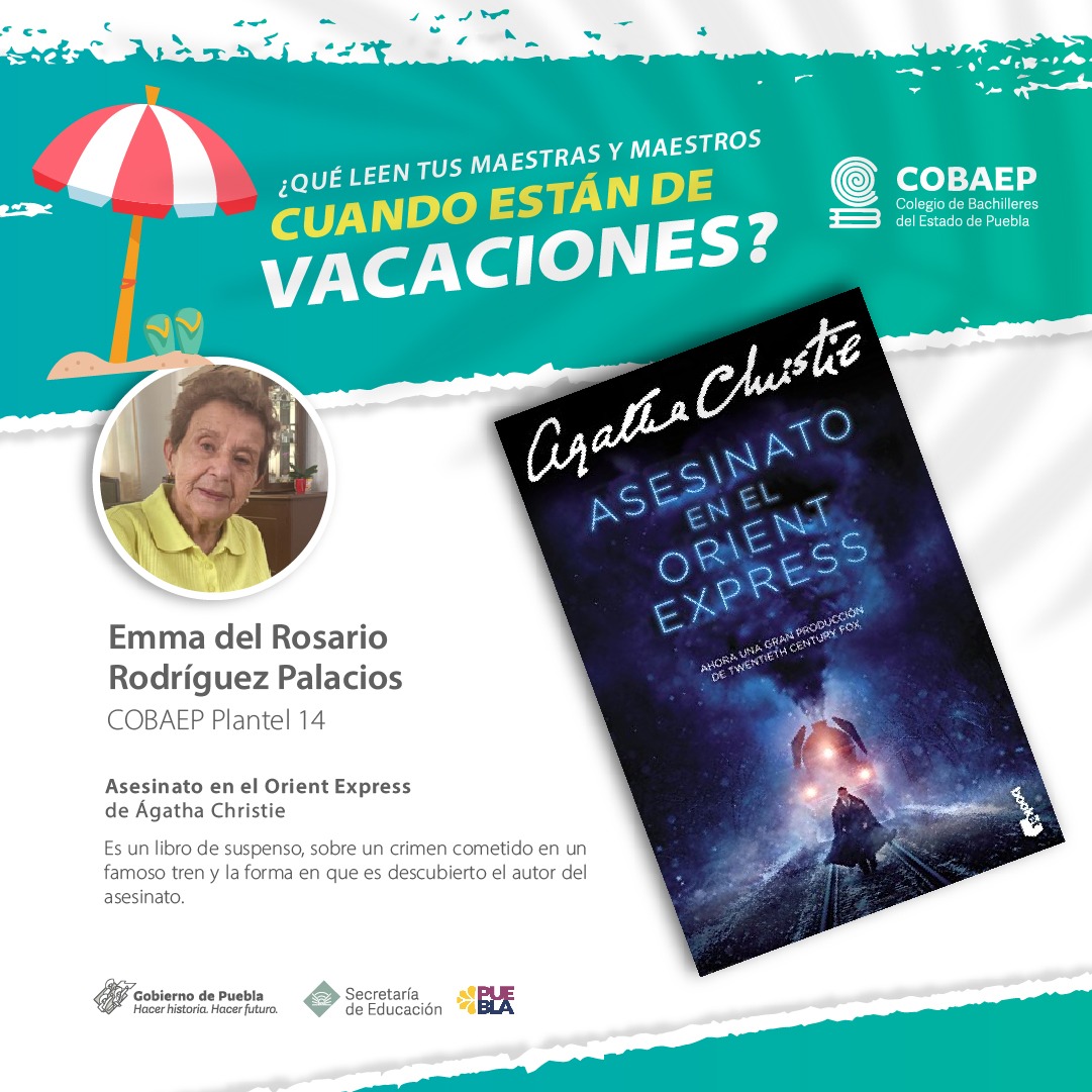 cobaep's tweet photo. 📖🌊 ¿Qué libros llevan consigo tus maestras y maestros en su escape de vacaciones?
¡Descubre sus lecturas preferidas! 👇
#LecturasDeVacaciones #DocentesLectores
Cobaep U.H. La Margarita Plantel - 14 https://t.co/3yRkr2EJP8