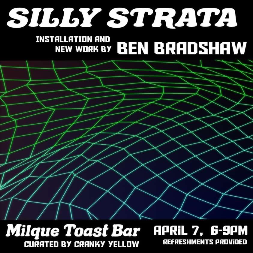crankyyellow's tweet photo. Tonight! Silly Strata — Installation and new work by Ben Bradshaw exhibit opening reception 6-9pm at Milque Toast 2212 S Jefferson #stl curated by @crankyyellow :) see you tonight !#saintlouis #stlouis #crankyyellow #milquetoastbar #sillystrata https://t.co/nJPnJlTZMV