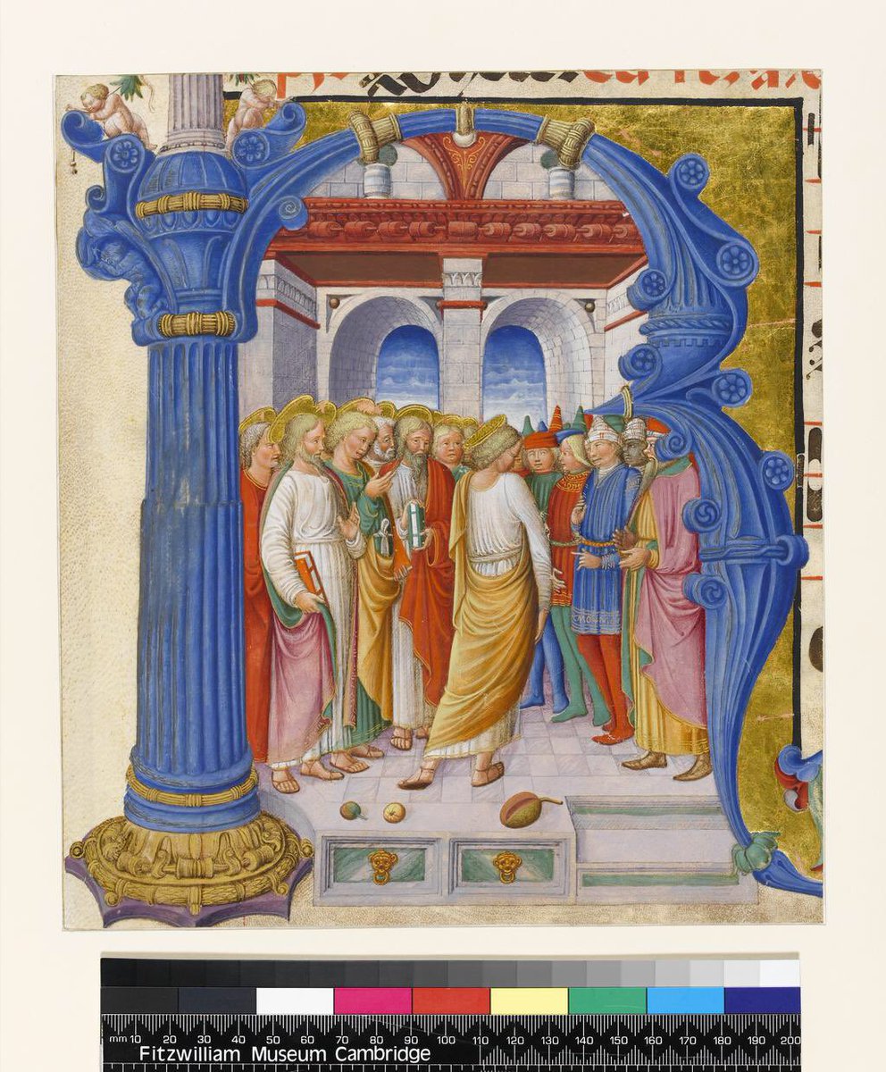 Girolamo da Cremona! These initials are held in the Fitzwilliam Museum.  #illumination #manuscript #archive