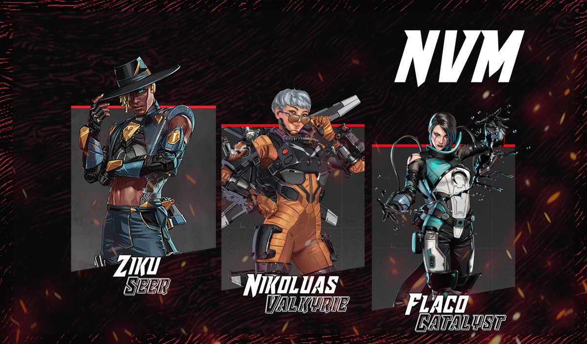 Introducing our Apex Legends Comp Team! Ready to dominate the Outlands! 

<a href="/yungziku/">ZikuTheFrog🐸 | Lab Grown Speciman (Aware/Ø,𝑮)</a> 🦋

<a href="/Niikoluas/">Niiko</a> 🚀

<a href="/FlacoOce/">FlacoOCE</a> 🌙

#NevermindTheGrind 🫡