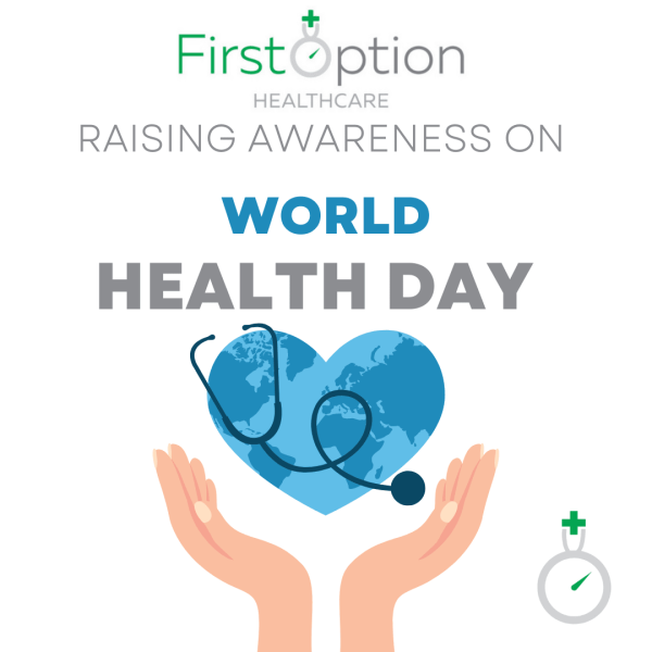 FirstOptionHC's tweet image. It's World Health Day 💚, and it's time to raise awareness of the importance of global health and well-being. 🤝 #WorldHealthDay #GlobalHealth #BuildingAFairerWorld