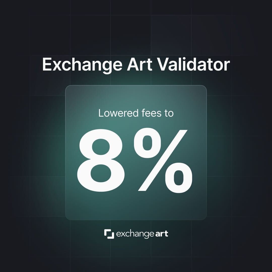 Our mission at Exchange Art is to empower the creator economy on Solana long into the future.

The Exchange Art Validator is an extension of that mission; not only allowing creators &amp; collectors to earn rewards while securing the network and helping to make it more decentralized,