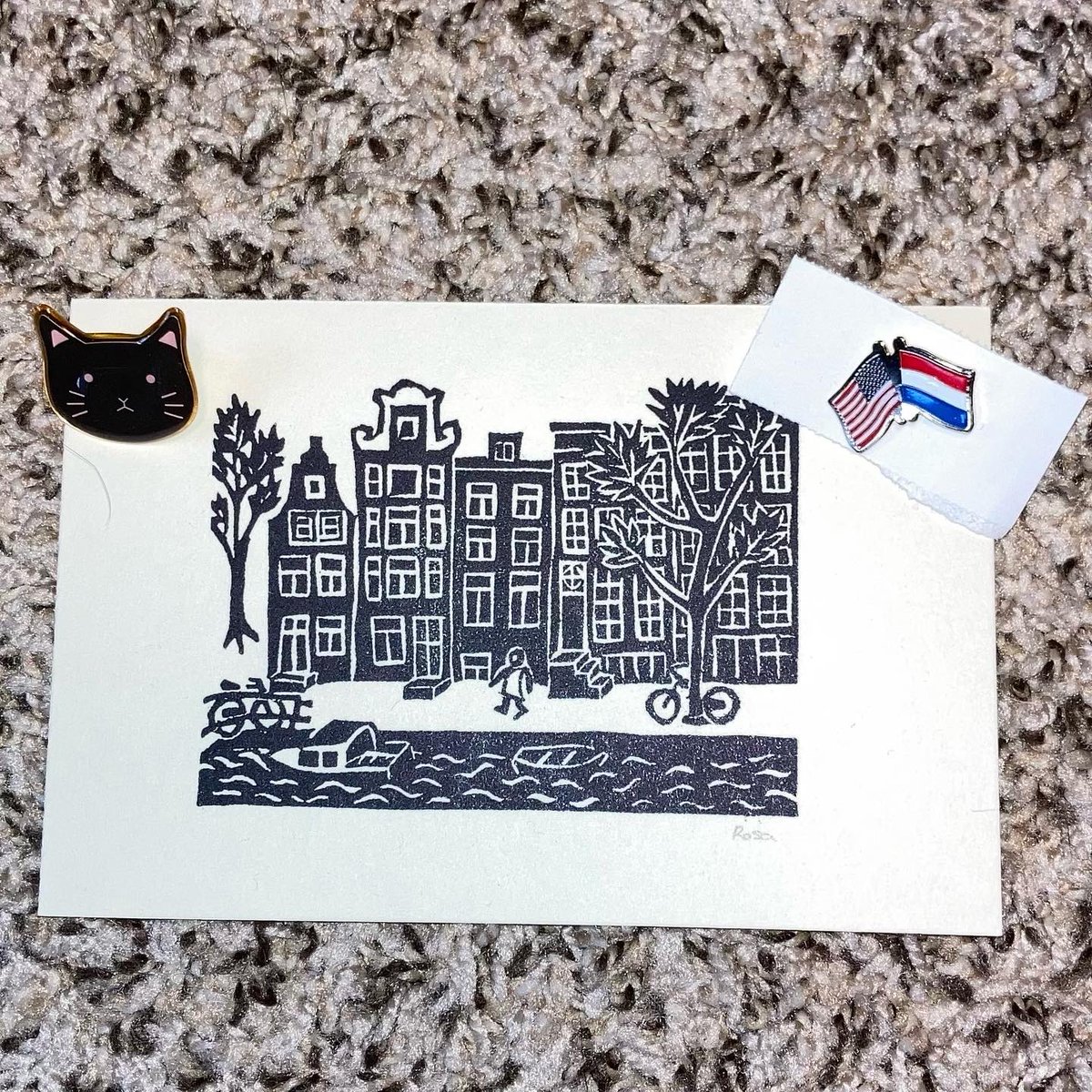 KristyLBoyce's tweet photo. FYI, I’m running an Instagram giveaway for signed copies of HOT DUTCH DAYDREAM, swag, and a signed block print by a Dutch artist! Head to my Instagram profile (@kristylboyce) to enter! https://t.co/D9Px9TzlOj