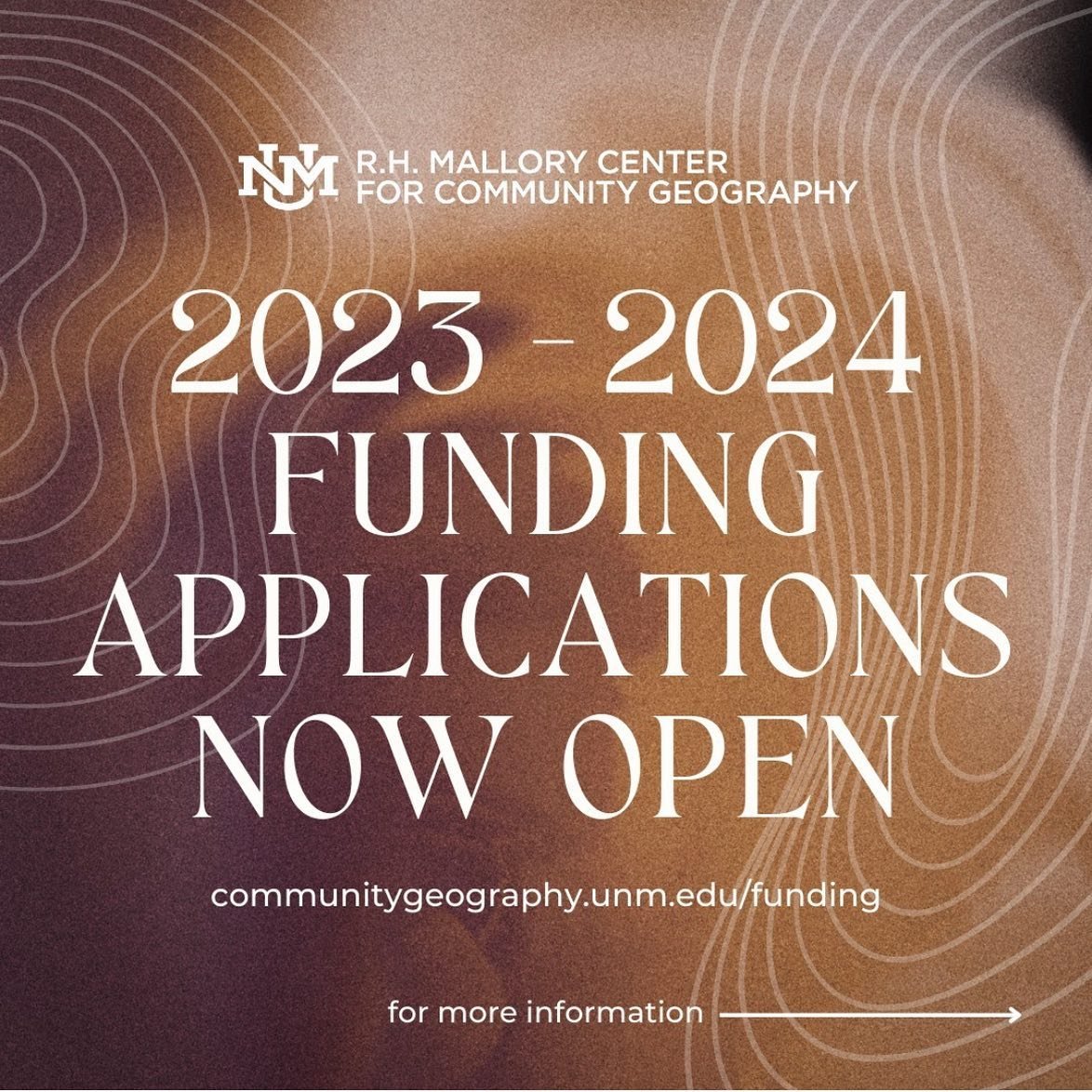 UNMsust's tweet image. Check out this great fellowship opportunity through R.H. Mallory Center for Community Geography! More information on the scholarship opportunity section of our website - sust.unm.edu/get-a-minor-de…