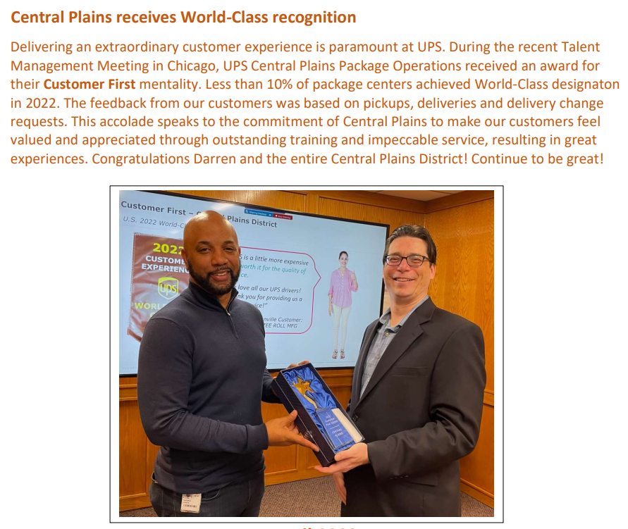 Berner's UPS Showcase (@ninjacprecruits) on Twitter photo 🙌Congratulations Darren Jones, <a href="/CP_UPSers/">Central Plains</a> & the entire CP District on their award for their Customer First mentality!
<a href="/braysc/">Stanley Bray</a> <a href="/koltensmith10/">Kolten Smith</a> <a href="/HRGalindoUPSers/">Luis</a> <a href="/jagrant1020/">Jeff Grant</a> <a href="/JeffStVerna/">Verna Burns</a> <a href="/JeffaveStl/">Jefferson Avenue Preload - St. Louis</a> <a href="/ILJeffstSafety/">Chicago Jeff Street UPSers Preload</a> <a href="/JeffAve6319_STL/">Jeff Ave 6319/STL</a> <a href="/upsec_day/">UPS EC DAY SORT</a> <a href="/UPS_earthcityPL/">UPS Earth City Preload</a> <a href="/Dsm1dawWilson/">David Wilson</a> 🙌Congratulations Darren Jones, <a href="/CP_UPSers/">Central Plains</a> & the entire CP District on their award for their Customer First mentality!
<a href="/braysc/">Stanley Bray</a> <a href="/koltensmith10/">Kolten Smith</a> <a href="/HRGalindoUPSers/">Luis</a> <a href="/jagrant1020/">Jeff Grant</a> <a href="/JeffStVerna/">Verna Burns</a> <a href="/JeffaveStl/">Jefferson Avenue Preload - St. Louis</a> <a href="/ILJeffstSafety/">Chicago Jeff Street UPSers Preload</a> <a href="/JeffAve6319_STL/">Jeff Ave 6319/STL</a> <a href="/upsec_day/">UPS EC DAY SORT</a> <a href="/UPS_earthcityPL/">UPS Earth City Preload</a> <a href="/Dsm1dawWilson/">David Wilson</a>