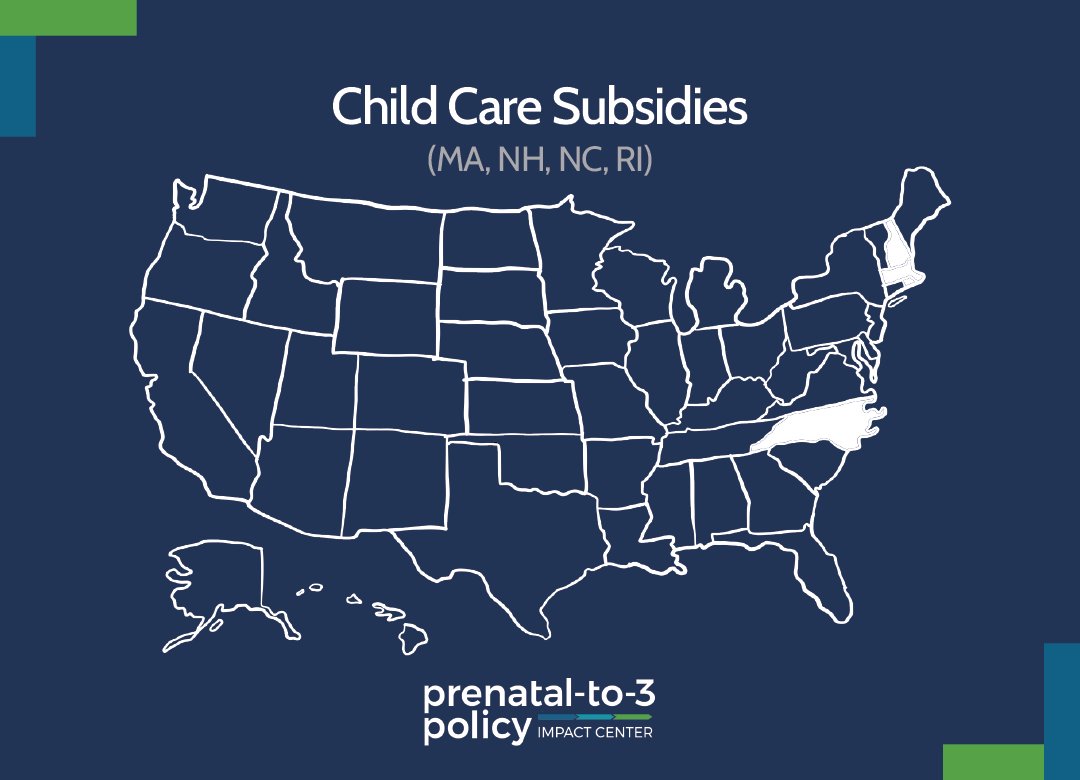 Several states are considering bolstering #childcare subsidy programs by waiving family copayments, increasing provider reimbursement rates, and expanding eligibility. 
 
Find out more in this month’s legislative update: bit.ly/3UcAKr6 

#mapoli #nhpolitics #ncpol #RI