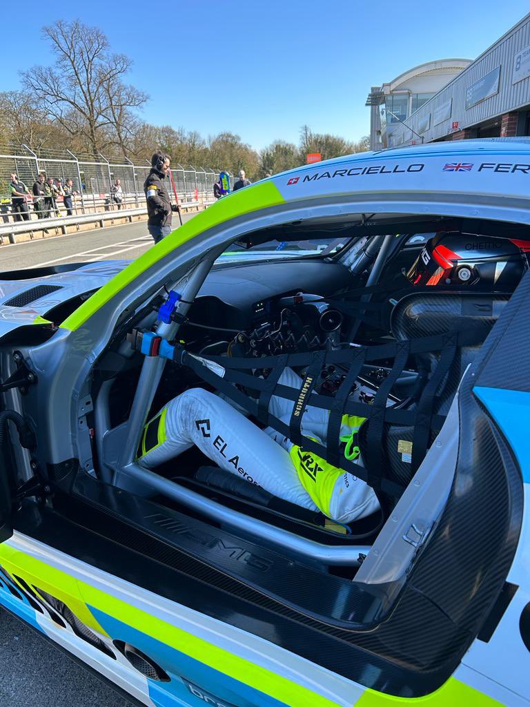 RamRacingCom's tweet image. Flying into the first @BritishGT round of the season… 🚀

Great day in the sun spent preparing for this weekend’s opening two races @Oulton_Park 

📸 @JakobEbrey