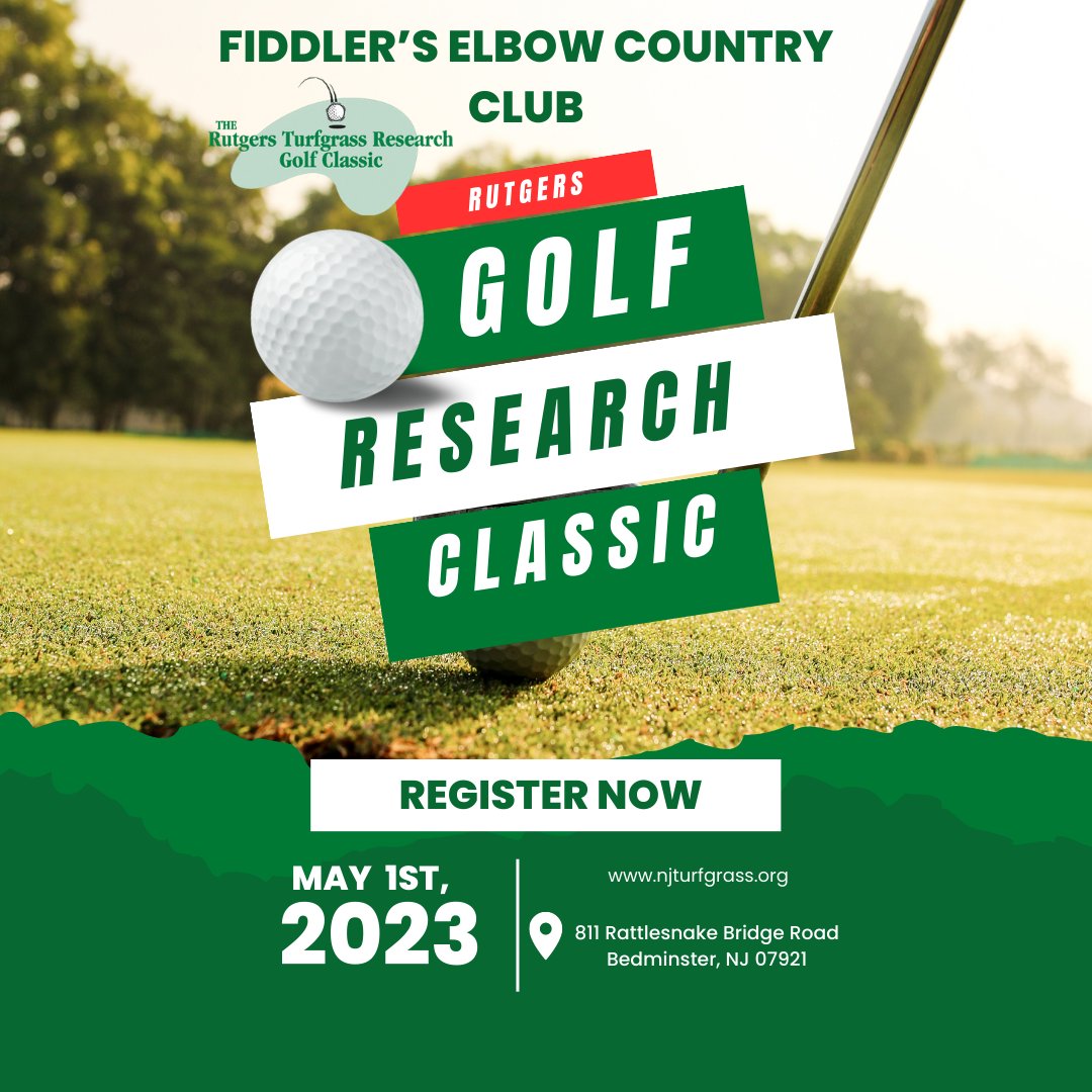 NJ Turfgrass Assoc (@njta_turfgrass) on Twitter photo We are officially 24 days away from the Rutgers Turfgrass Research golf classic!
Have you registered yet? We are officially 24 days away from the Rutgers Turfgrass Research golf classic!
Have you registered yet?