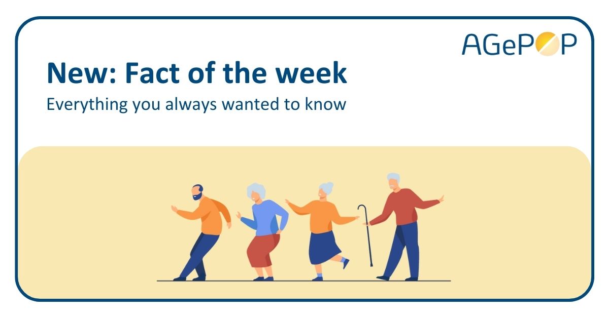 AGePOP_H2020's tweet photo. Today we are celebrating #WorldHealthDay2023! AGePOP aims to acknowledge and account for the medical needs of one of the most vulnerable populations, older people.
We are happy to announce "Fact of the week" to share with you how and why AGePOP is tackling this issue. https://t.co/QtH86v4VUV