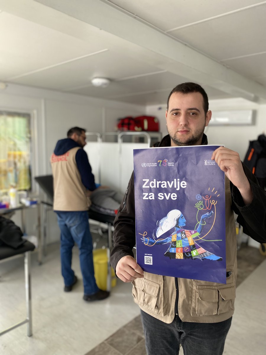 drcbih's tweet photo. #DRC together with the relevant health institutions in 🇧🇦, and under the #WHO guidelines, strives to ensure healthcare for all people on the move in temporary reception centers and outreach locations. Our ultimate goal is the well-being of people on the move and #HealthForAll. https://t.co/cky3gDy6EF