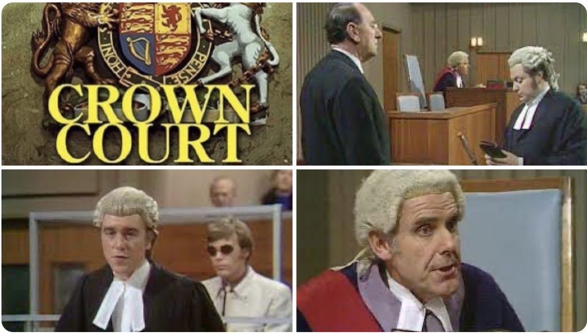SaveRedlandLibr's tweet photo. 2:30pm TODAY on @TalkingPicsTV

From 1972, s1 Case 13 part 3 (of 3) of #CourtroomDrama #CrownCourt “The Medium: Regina v Purbeck - Part 3” directed by #HowardBaker &amp; written by #DavidFisher
 
🌟#EdwardJewesbury #JohnAlkin #JoyceHeron #ChristopherGable #DavidAshford #RichardColson https://t.co/fU7xmLgARf