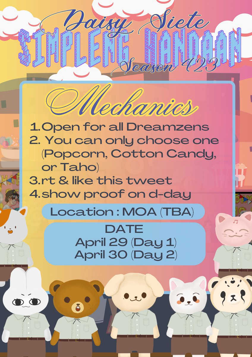dreamfanproject's tweet photo. 🥁 drum rolls pls! 🥁 (kimi lang bhie)

due to popular demand, we have decided to add another day sa simpleng handaan ni Bombalicious Sexbomb Jeno para more more dreamzens ang makibomba at makafudangz kasama namin!

#THEDREAMSHOW2_in_MANILA #TDS2inMNL #NCTDREAM https://t.co/JRwC9MTrNE