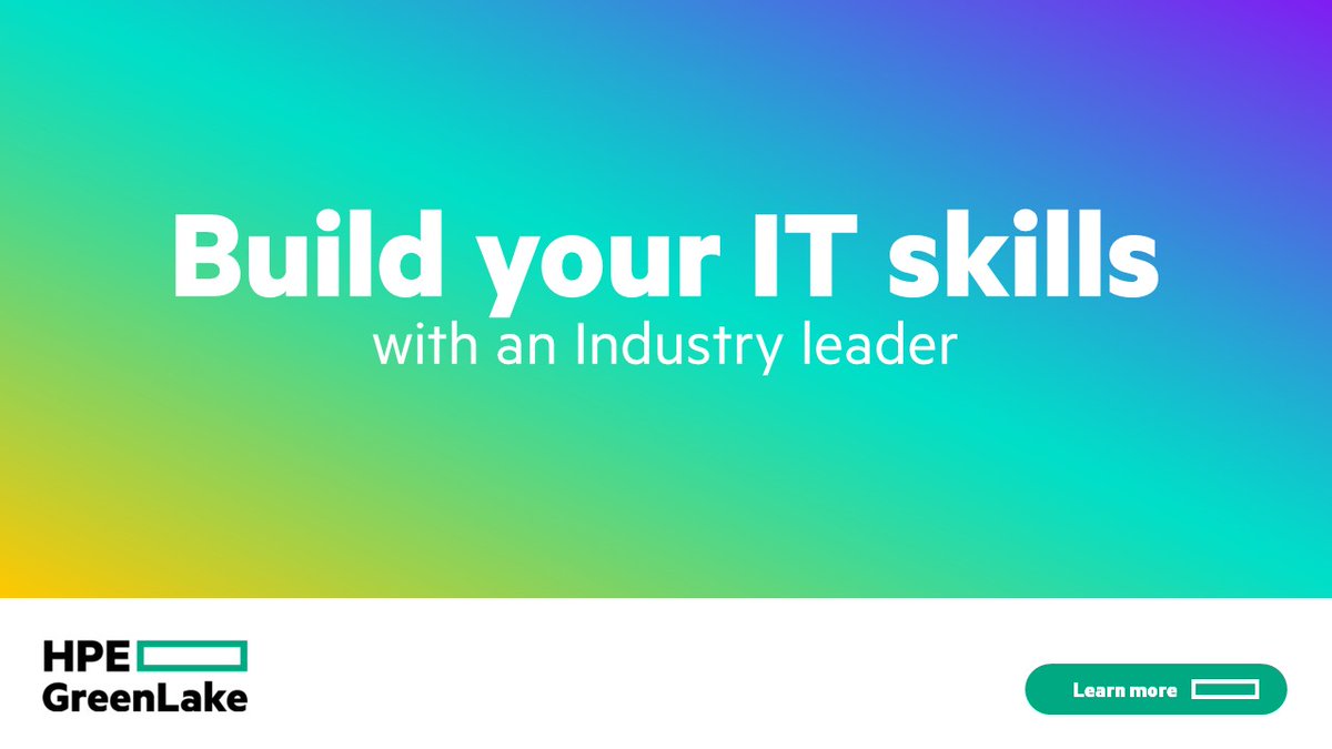 StorageNinja's tweet image. Ranked as an IT training Leader by IDC in 2022, HPE Education Services helps you develop the skills you need to thrive in today’s digitally enabled world. Learn more about our offerings: hpe.to/6010OyTka #HPEEducationServices