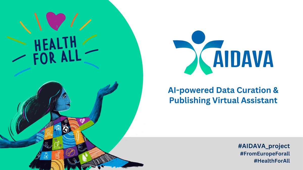 Happy #WorldHealthDay! At #aidava_project, we're aiming to automate curation and publishing of #personalhealthdata through #ArtificialIntelligence.
We're dedicated to benefit patients and clinical researchers. Learn more: aidava.eu 
#HealthForAll #FromEuropeForAll