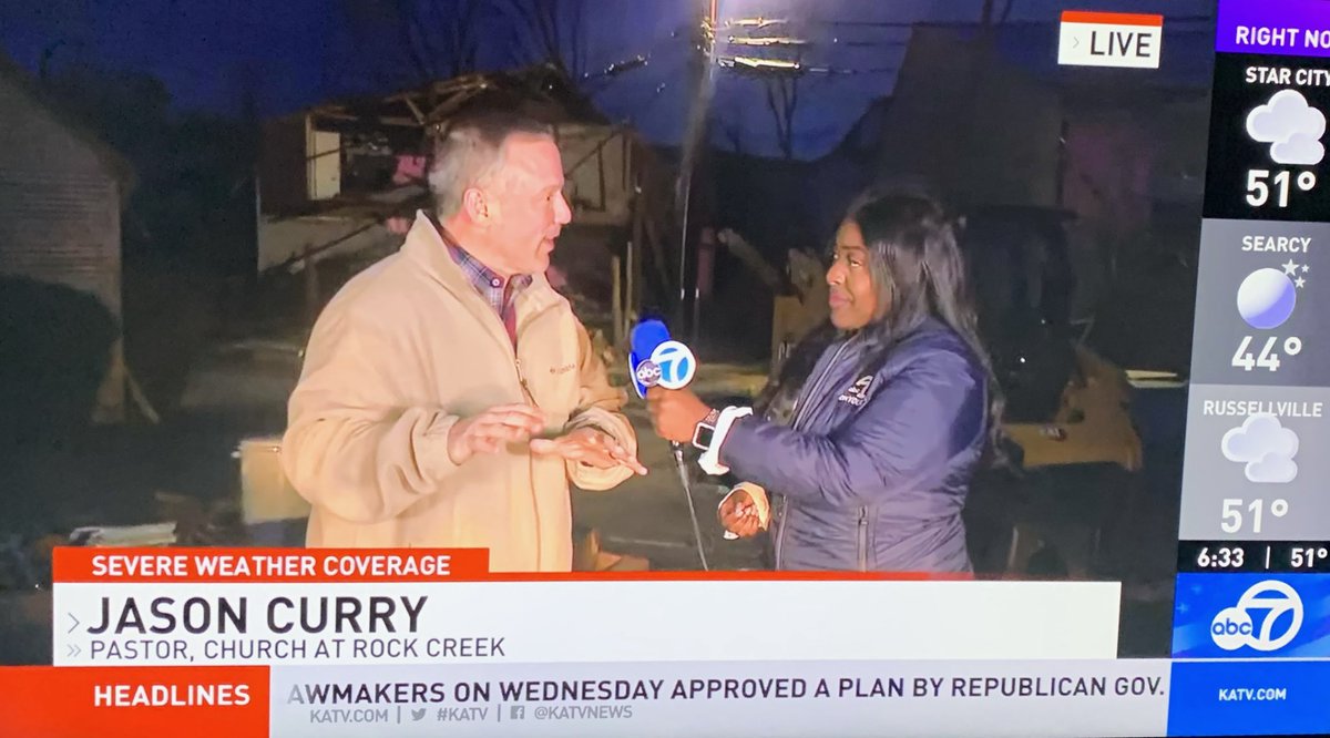 Thankful to <a href="/KATVCaylaC/">Cayla Christian</a> and <a href="/KATVNews/">KATV News</a> for inviting me this morning. The depth of faith is always measured by our love for others, and Central Arkansas needs the love of Jesus right now, especially on Easter weekend!
