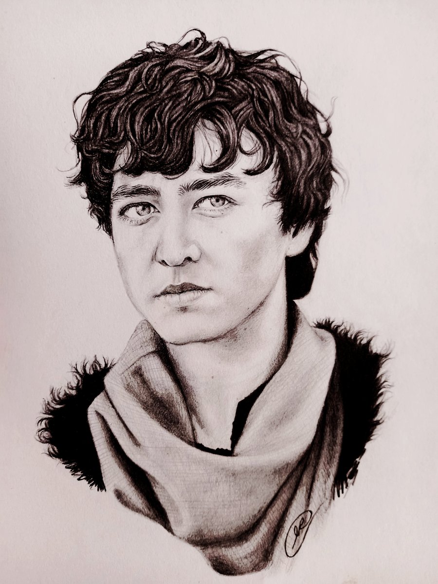 #Mordred from #BBCMerlin - edited #pencildrawing ~
(i messed up the proportions of the original drawing so had to edit it digitally to make it actually look like him lol oops...)
#merlinfanart #merlin #portrait #fanartfriday #alexvlahos #drawing