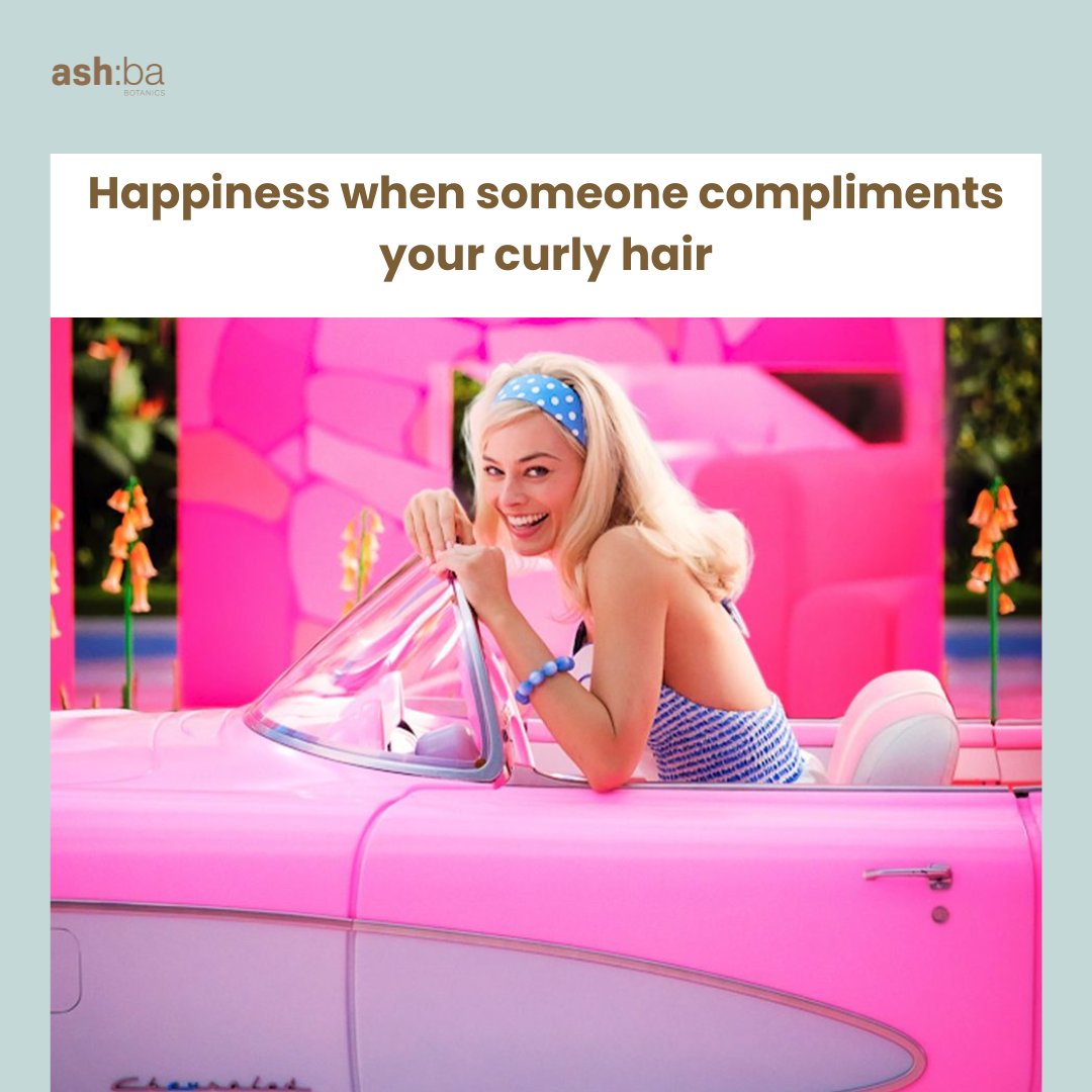 AshbaBotanics's tweet photo. The curly Barbie in us couldn't resist 😅🙈

Totally waiting for the movie!
#ashba #ashbabotanics #barbie #barbiemovie #barbiememes #memes #funnypost #margotrobbie #ken #sale #fashionsale #barbieken #barbie2023 #sheiseverything https://t.co/Xd9Pfmwfks