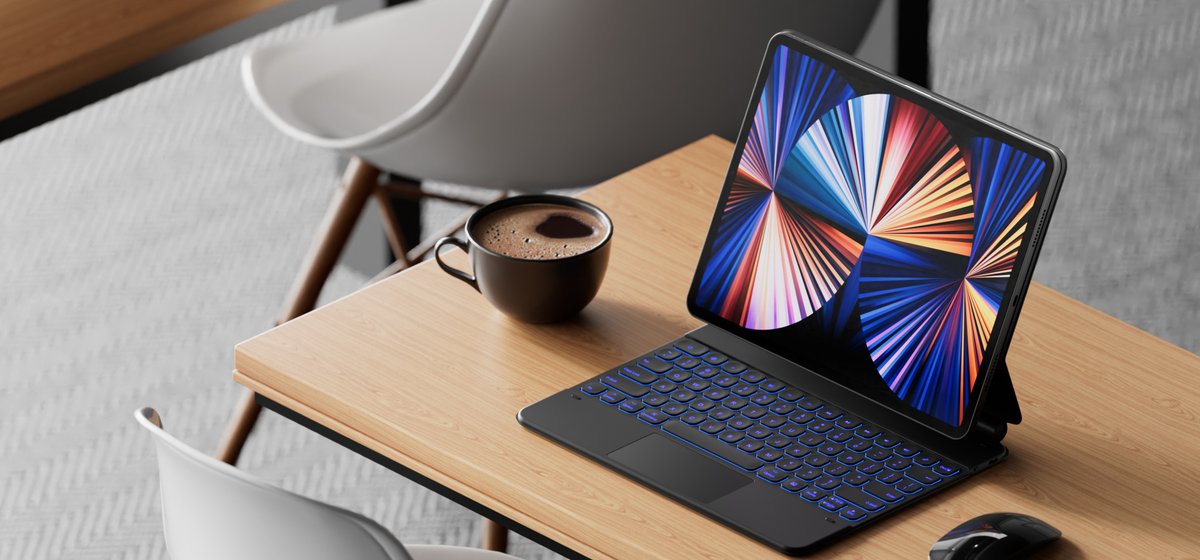 typecaseco's tweet photo. Effortlessly switch between your iPad and laptop with our keyboard case! Typecase Edge Magnetic Keyboard Case with functional touchpad and backlight, for #iPadPro12.9''3/4/5/6 Gen https://t.co/okUxYVFxq9