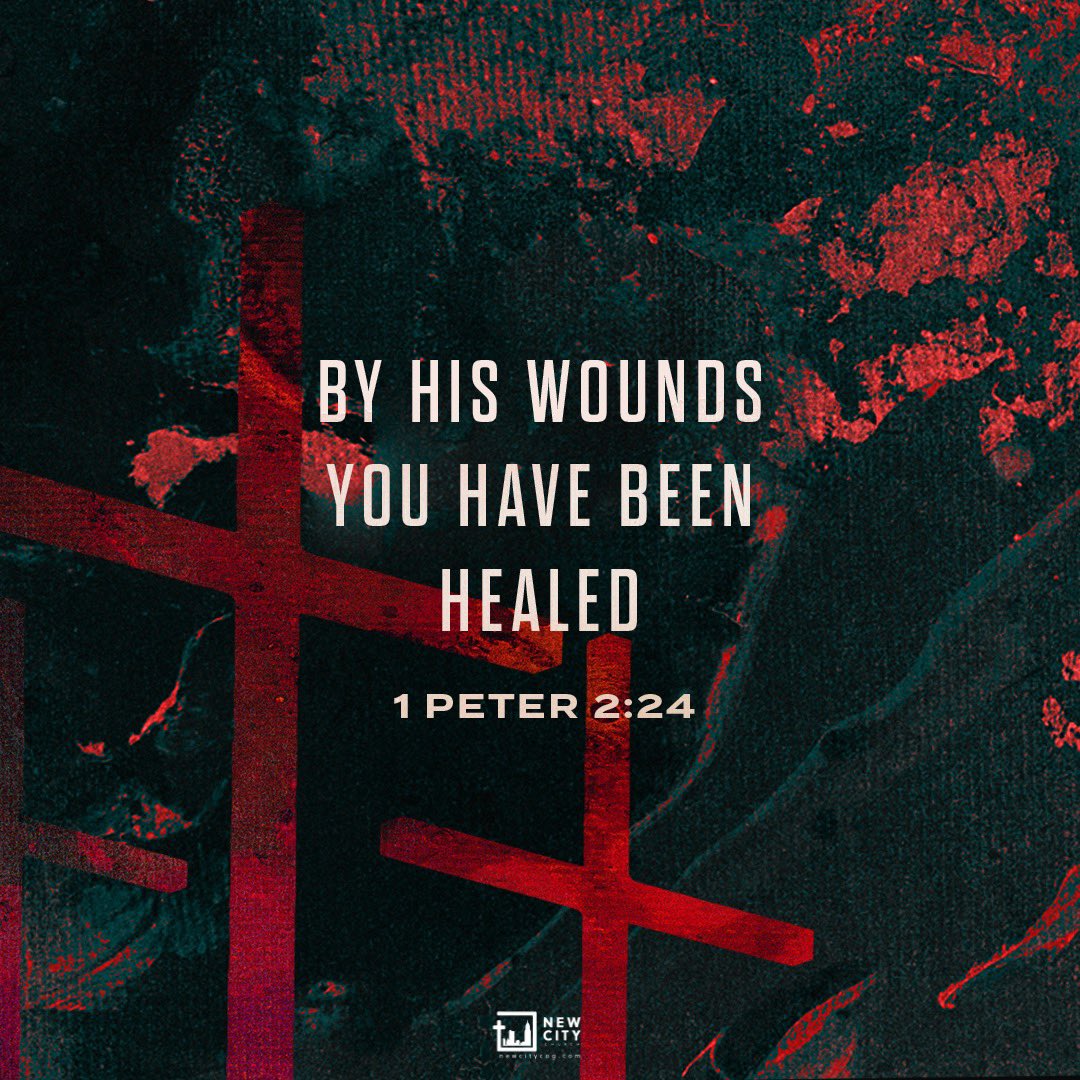 newcitycog's tweet photo. “He personally carried our sins in his body on the cross so that we can be dead to sin and live for what is right. By his wounds you are healed.”
1 Peter 2:24 

#NewCityChurch #EasterAtNewCity #PursueTogether #GoodFriday #aCityNotForsaken https://t.co/0yaGNySH4a
