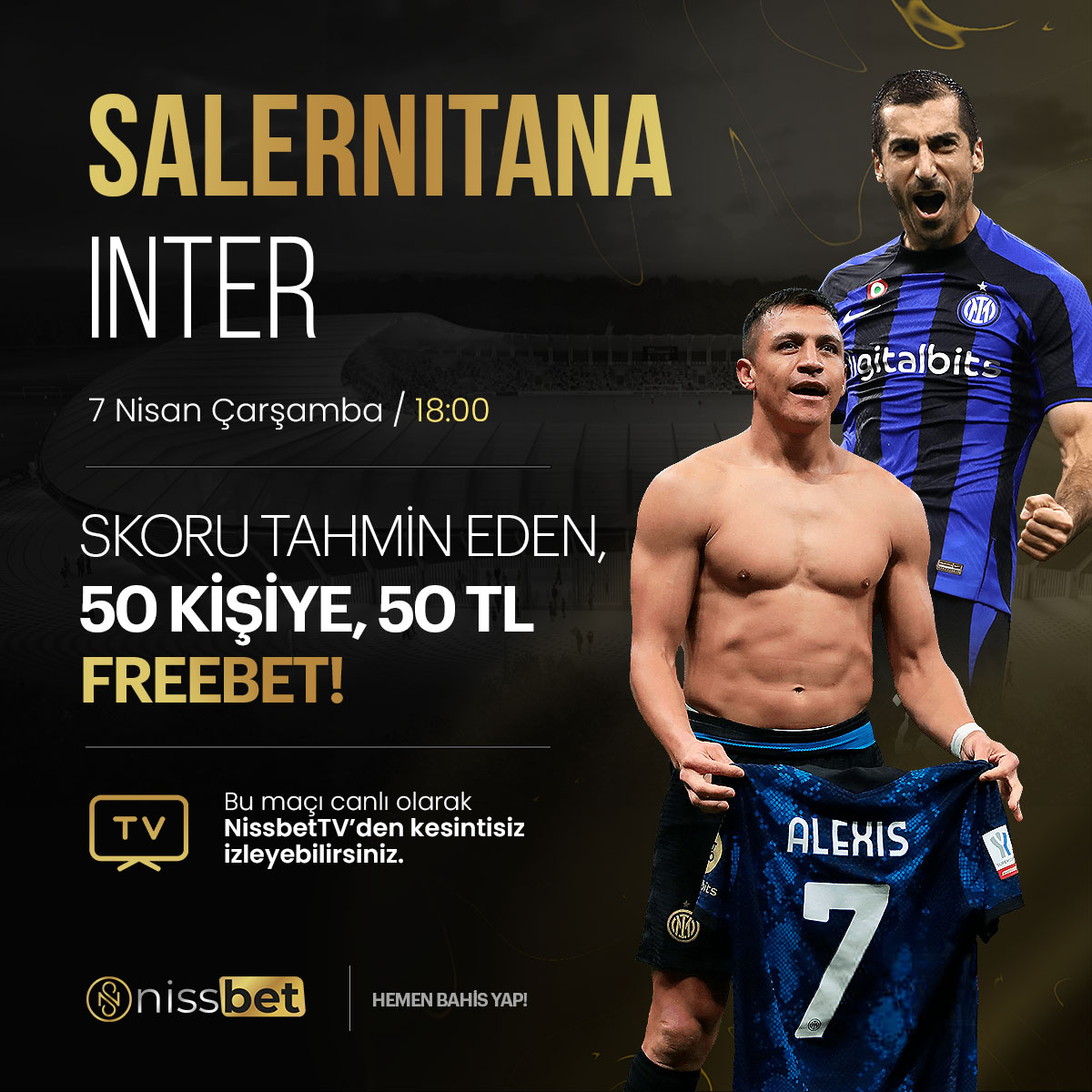 🔥Skoru Doğru Tahmin Et, Ödülü Kap!

#Salernıtana - #Inter 

“🎁Skoru doğru tahmin et 50 Freebet Kazan

📷Gönderiyi RT yap,beğen takip et
📷#NissBet tagı ile birlikte k. adını ve tahminini yorum olarak yaz
🔥Telegram Adresime Katıl!: t.me/NissBetOfficial