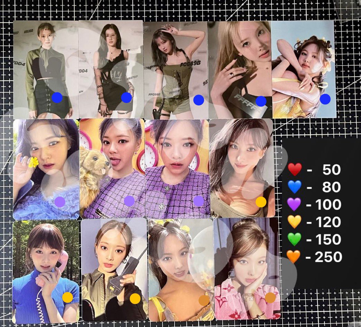 GTPHKShop's tweet photo. WTS | LFB
‼️SALE PHOTOCARDS PRICE STARTS AT 80PESOS‼️
✅Mint Condition
✅Can choose(mix&match)
✅FREE PC Sleeves
✅FREE Toploader**
✅ONHAND
✅PAYO
80-100php - min of 3pcs
above 100php - min of 1pc
#TWICE #NAYEON #MOMO #TZUYU #SANA #BETWEEN1&2 #JEONGYEON
Help RT😊 https://t.co/iNByCl1zAh