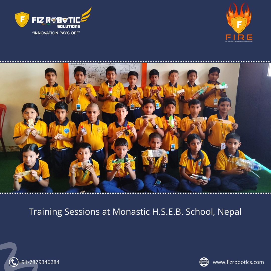 FIZ_Robotics's tweet image. Sharing the glimpse from FIRE Lab, Monastic H.S.E.B. School. Janakpur, Nepal. 🙂

Stay tuned for more updates.

Innovation Pays off!! ✨

#FIZRoboticSolutions #FIRELab #MonasticHSEB #RoboticsTraining #EmpoweringStudents #FutureInnovators