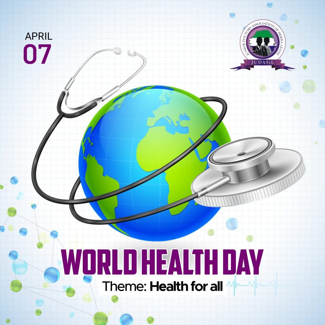 karimsununu's tweet photo. Today, 7th April 2023, we celebrate #WorldHealthDay &amp; the 75th anniversary of WHO. #WHO75

This day is an opportunity to reflect on successes, lessons learned, and to inspire action towards a more sustainable and healthy future for everyone.

#Judasil #SaloneTwitter #mohs https://t.co/o8pZjRQkqk