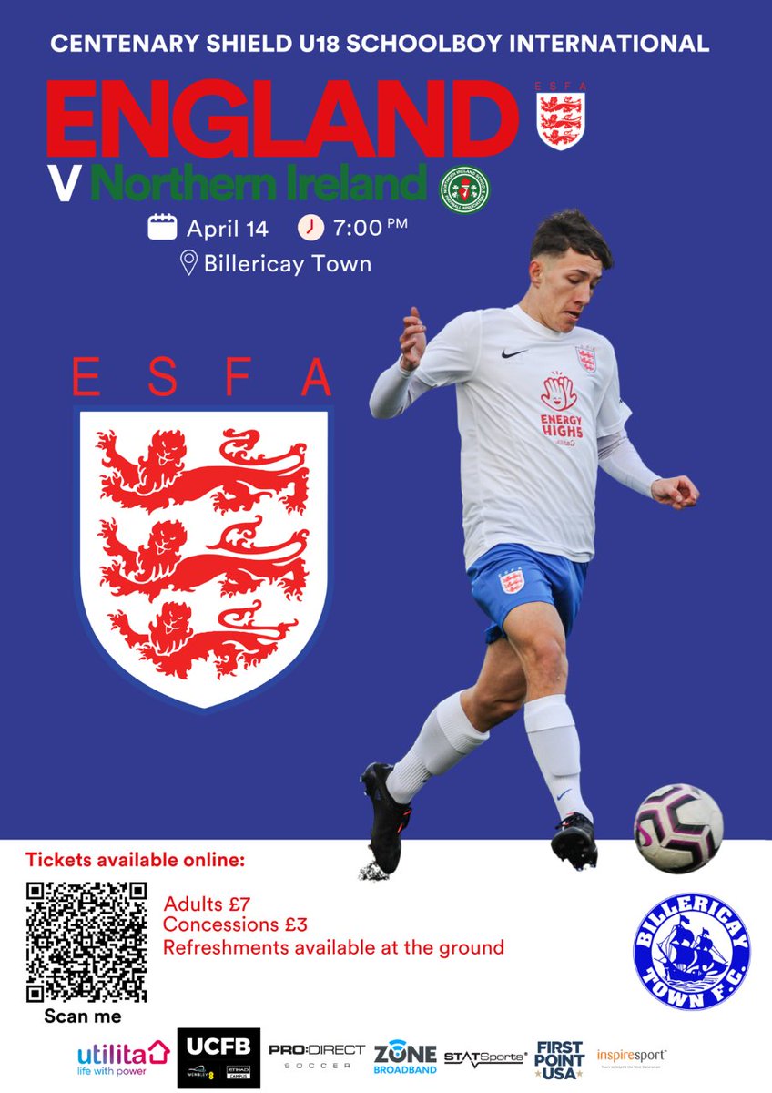 BTFC's tweet photo. 1⃣ 𝙒𝙀𝙀𝙆 𝙏𝙊 𝙂𝙊

At present, 900+ tickets have been sold online for England U18 Schoolboys v N. Ireland at New Lodge! 👏

Get your tickets if you haven't already as we aim to hit 1000👇

🔗https://t.co/xT2HySLaug https://t.co/Q1PQB5i2ml