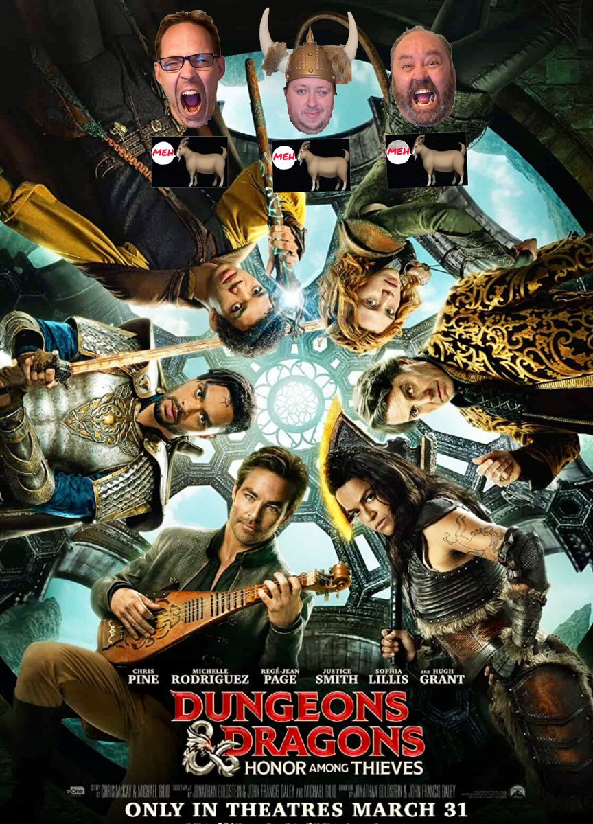 Apparently we all kinda liked it😉

Ep 191 is #streaming everywhere you #podcast

This week we breakdown #dungeonsanddragons 

Support the show and dare us to see a terrible movie 👇🤑
buymeacoffee.com/Filmrageyyc

🤬 👀👂👇
 filmrageyyc.com

#film #incinemas #yyc #yycpodcast