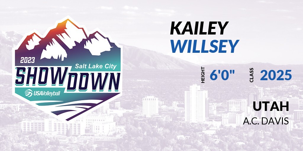 Welcome Class of 2025 Kailey Willsey (<a href="/Kaileyvb25/">Kailey</a>) of A.C. Davis HS to the <a href="/PrepDig/">Prep Dig 🏐</a> Showcase @ Salt Palace Convention Center. 

🔥🏐 #PDSaltLakeCityShowdown 🏐🔥

More Info! 👇  events.prepdig.com/e/762/register…