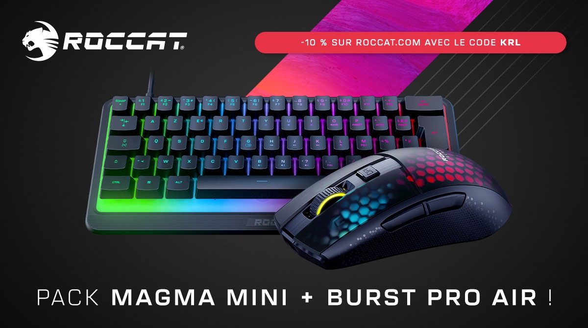 KRL (@krl_stream) on Twitter photo P'tit concours @ROCCAT à l'occasion de Pâques ! 🔥
Clavier MagmaMini + souris Brust Pro Air 🤩
Pour participer➡️ RT + Follow <a href="/ROCCATFrance/">Turtle Beach France (ex ROCCAT)</a>
Au top ce petit clavier 60% : roc.gg/MagmaMini
TAS : 13/04/2023 P'tit concours @ROCCAT à l'occasion de Pâques ! 🔥
Clavier MagmaMini + souris Brust Pro Air 🤩
Pour participer➡️ RT + Follow <a href="/ROCCATFrance/">Turtle Beach France (ex ROCCAT)</a>
Au top ce petit clavier 60% : roc.gg/MagmaMini
TAS : 13/04/2023