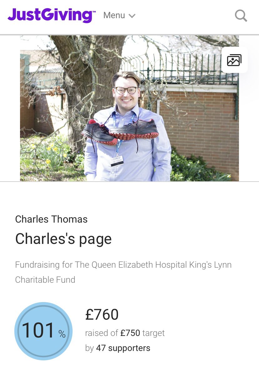 In just 2 weeks I have hit my £300, then £500 &amp; now £750 targets! Thank you everyone 🙏

Dementia doesn’t stop, so neither will I - I’m increasing my target to £1,000. 

Please help me by donating today ⬇️

justgiving.com/fundraising/ch…