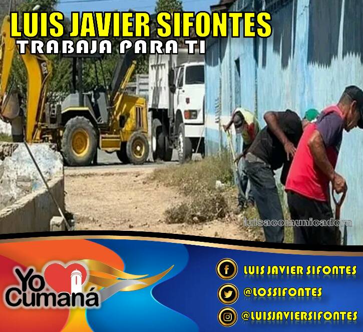 YO❤️CUMANÁ.
🔹#4Abril 
🔹#Sucre 
🔹#Cumaná 
Así lo informo el alcalde @lossifontes : 
'Con nuestros equipos de trabajo seguimos desplegados en cada calle de nuestra ciudad, marinera y mariscala. Juntos podemos enaltecer lo hermoso de ella.'
🔹#EnDefensaDelEsequibo