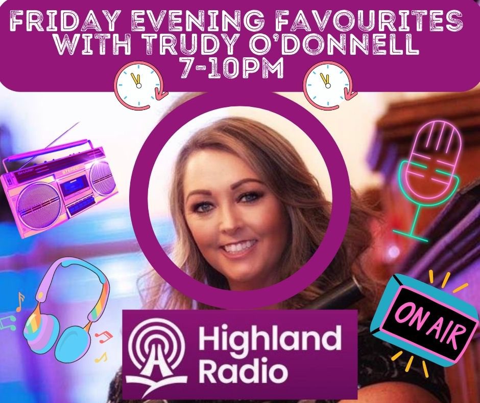 Trudyod's tweet photo. Join me on @highlandradio this evening. 
Live updates from @FinnHarpsFC V Kerry match 
🎙️ 7-10pm: Friday evening favourites 
🎙️ Text or WhatsApp the show: 086602500
🎙️ Email: trudyodonnell@highlandradio.com
🎙️ Listen Live: https://t.co/k78oQ8ST4n https://t.co/QzUNxkrPRJ