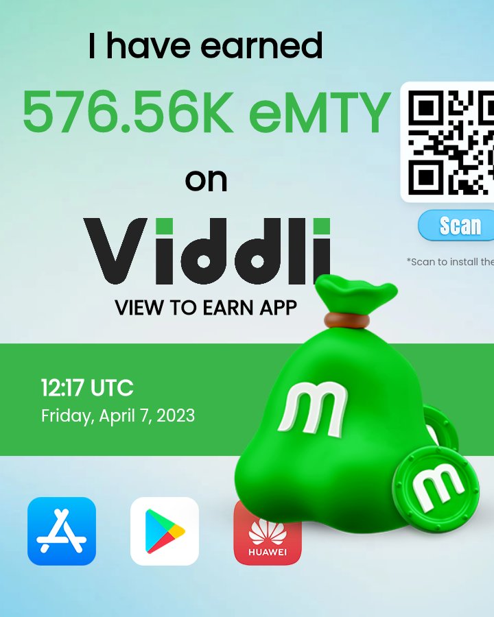 skystar67029880's tweet photo. I've earned 576.56K eMTY #crypto on this month from #viddli app. Install now at https://t.co/g3C6ujpJbS and join using my invitation code: H1sdOR
Join us at TG group to have much more
https://t.co/8MirhJPOVu
#Viddli #Mintys https://t.co/QHhMbqs6O1