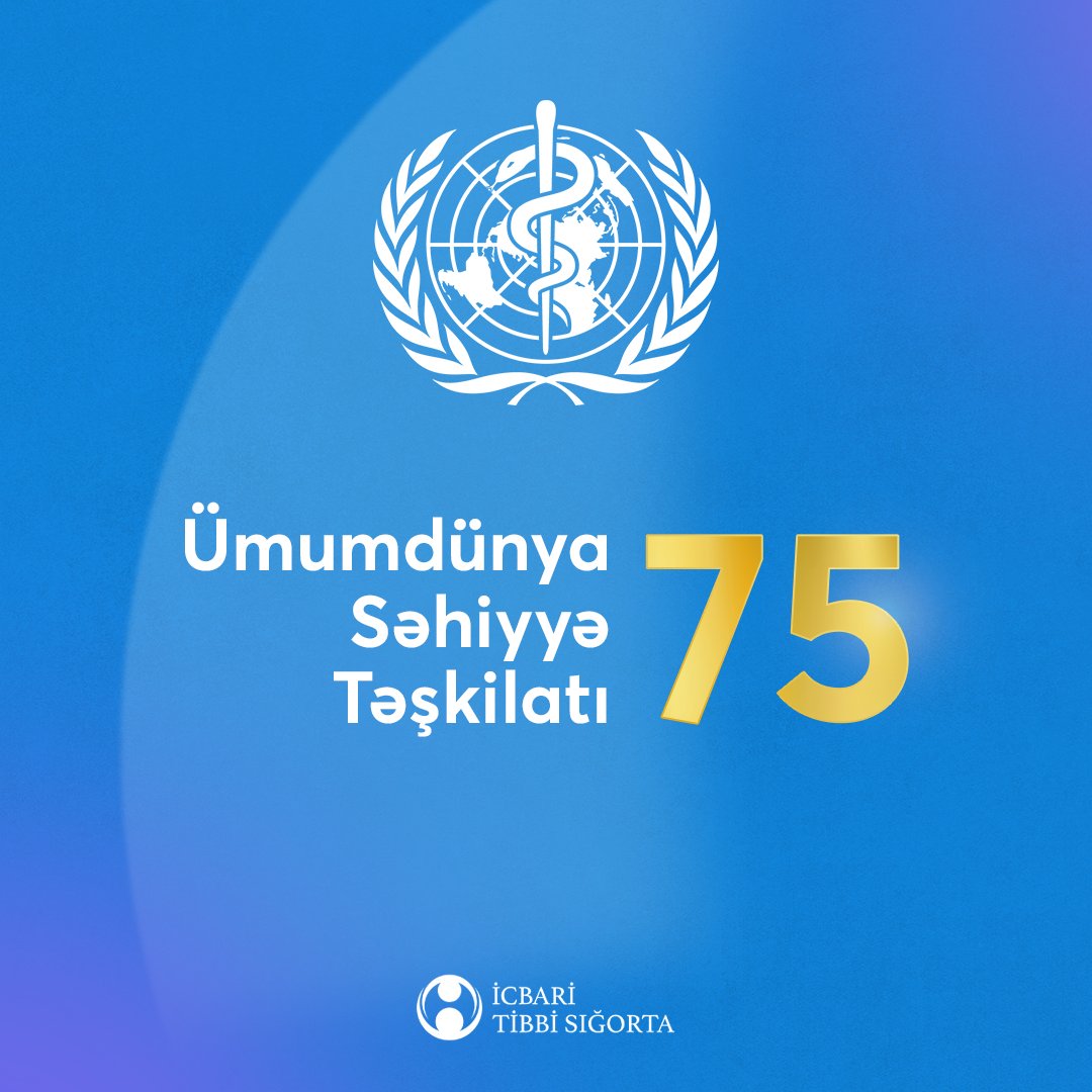 Ümumdünya Səhiyyə Təşkilatını fəaliyyət dönəminin 75 illiyi münasibətilə səmimi qəlbdən təbrik edirəm.
<a href="/WHO/">World Health Organization (WHO)</a> <a href="/WHOAzerbaijan/">World Health Organization Azerbaijan</a> <a href="/HandeBir/">Hande Harmancı</a>
