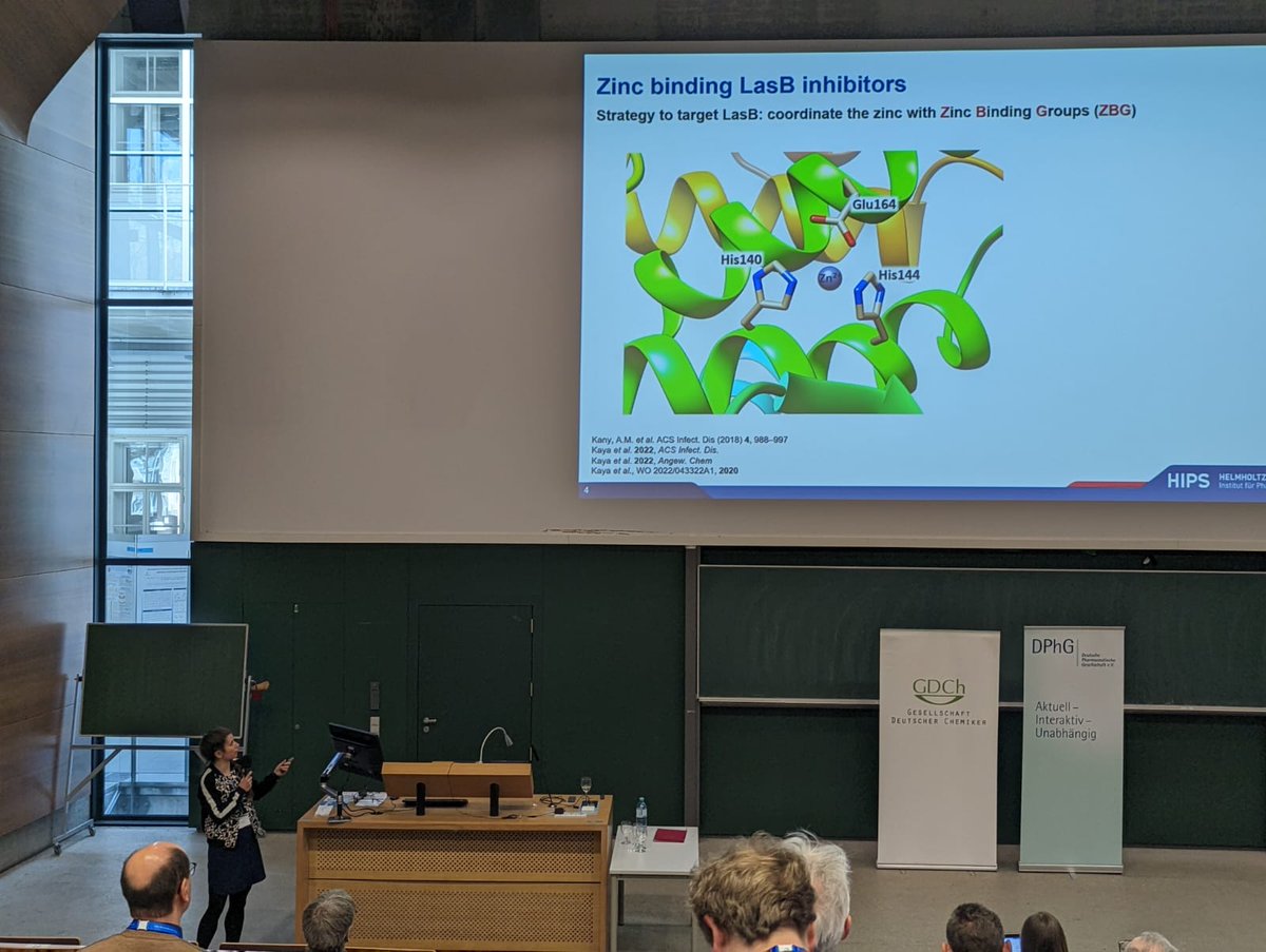 Our own <a href="/GwenalleJZQUEL1/">Gwenaëlle JÉZÉQUEL</a> presented her work on LasB inhibitors at the <a href="/GDCh_aktuell/">GDCh</a>  Frontiers in Medicinal Chemistry in Vienna this past week!