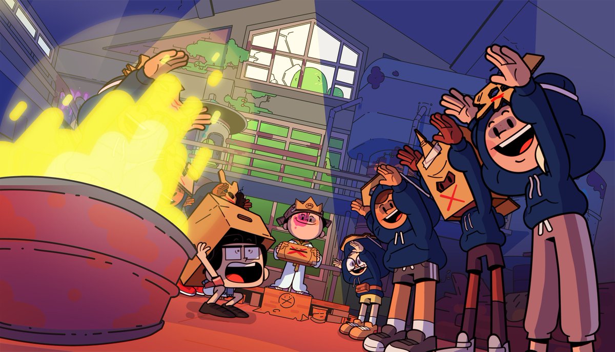 DogzillaStudio's tweet photo. Finalmente, todos os 26 episódios da primeira temporada da série O Menino Maluquinho estão disponíveis na @netflix ! E a Dogzilla tem muito orgulho de ter sido responsável por toda a direção de arte e arte da série! Timáço esse!  Aqui uma amostra do que fizemos. https://t.co/s0D6cKFaRP