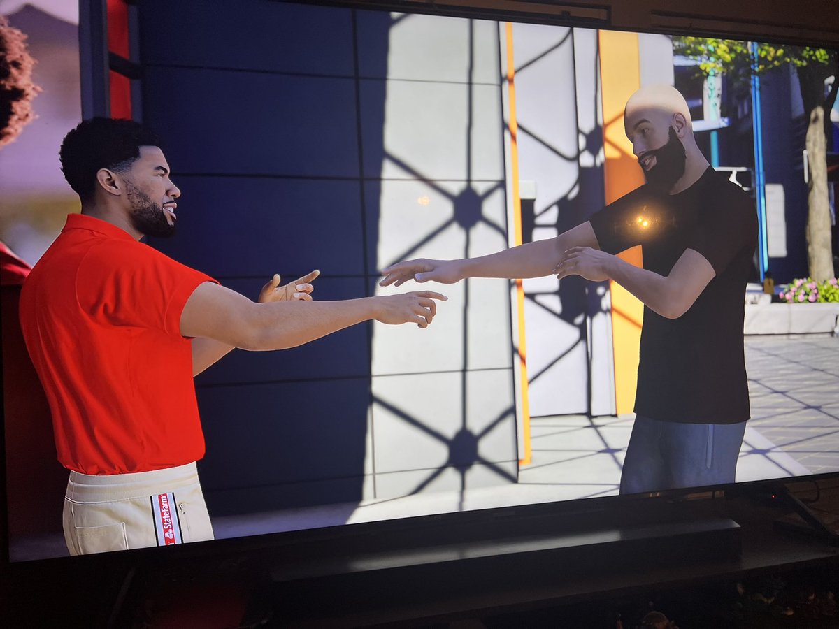 Steadystills's tweet image. I met @JakeStateFarm on 2K and on #twitter #statefarm #jakestatefarm #jakenicetomeetyou 😂 now we gotta meet in real life or at least call the radio station for a segment 🙏🏼💯💪🏼