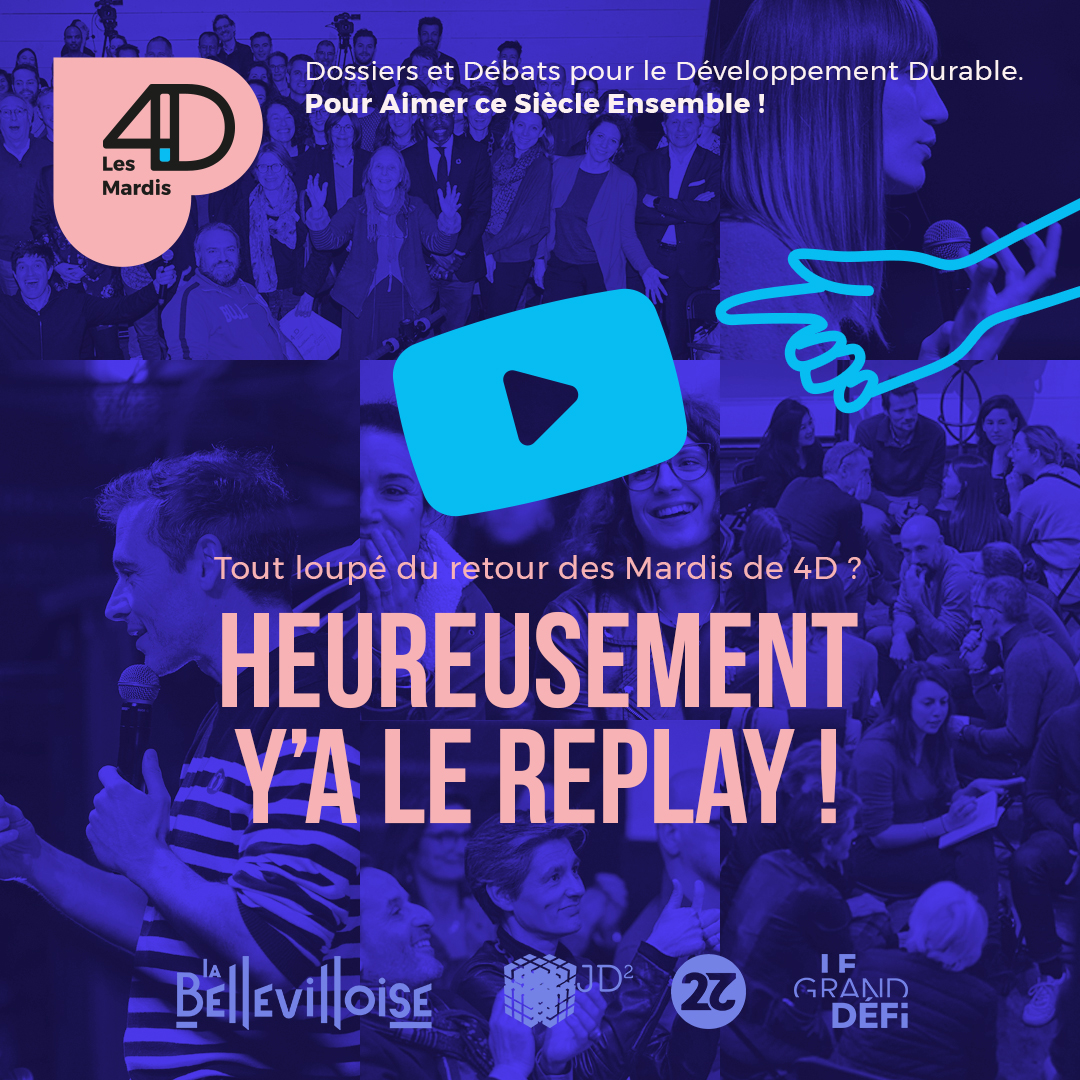 Découvrez le replay du Mardi de 4D #1 🖥️

Le 21 mars 2023, nous vivions à @labellevilloise  avec une centaine de participant.es, le retour des Mardis de 4D. 

Découvrez le replay : youtu.be/yVLfzhYw2qU

#Mardi4D #Paris20