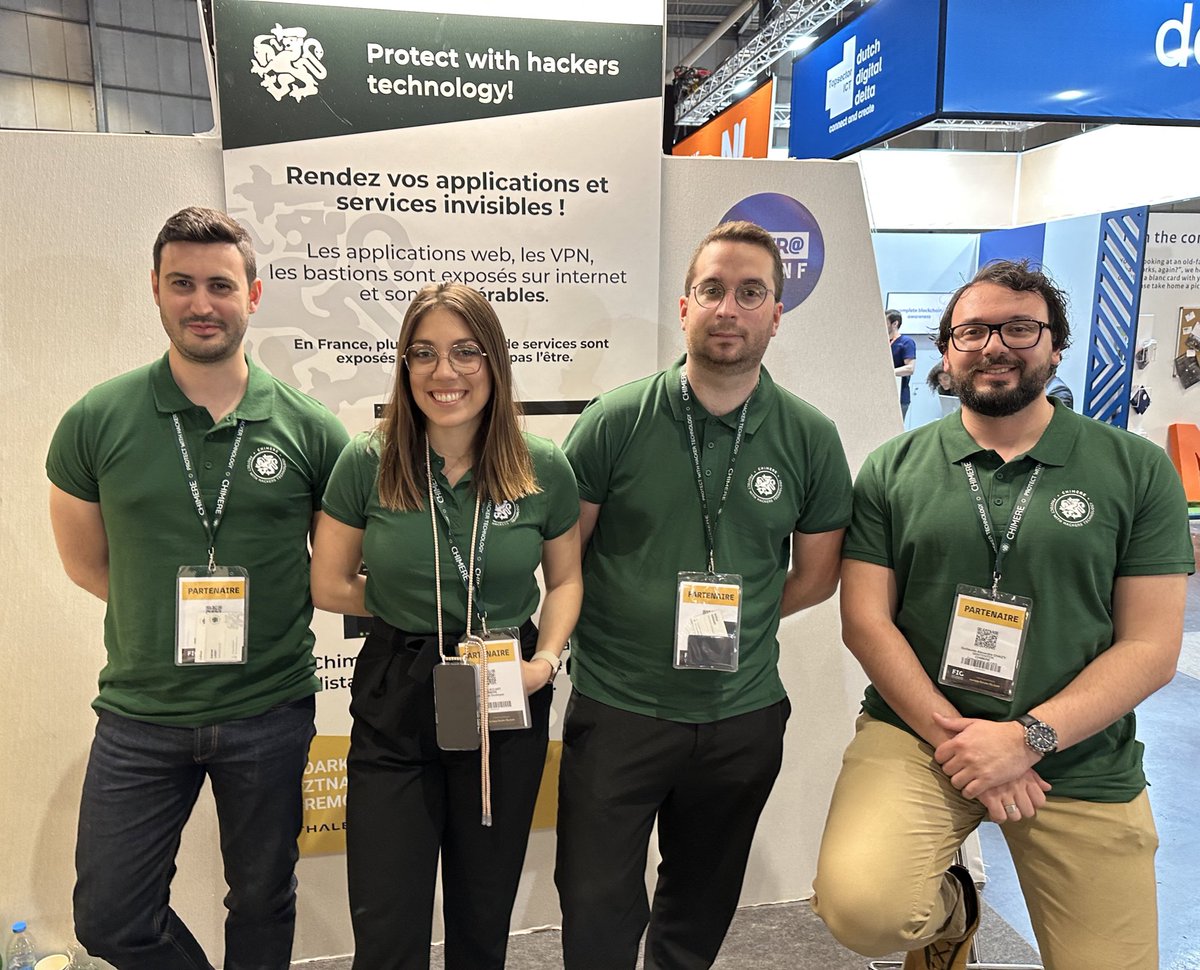 ChimereFR's tweet image. Retour sur l’événement du @FIC_eu #FIC2023 5-6-7 avril 2023
✅ Démos
✅ Pitchs
✅ Échanges et prises de rdv

Rencontrez-vous ! 
#cybersecurite #remote_access #darknet

@thalesgroup @KedgeEntrep @AMFrenchTech @OVHcloud @OVHcloud_FR @Pole_SCS