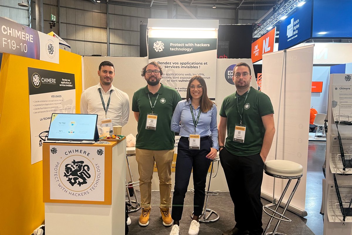 ChimereFR's tweet image. Retour sur l’événement du @FIC_eu #FIC2023 5-6-7 avril 2023
✅ Démos
✅ Pitchs
✅ Échanges et prises de rdv

Rencontrez-vous ! 
#cybersecurite #remote_access #darknet

@thalesgroup @KedgeEntrep @AMFrenchTech @OVHcloud @OVHcloud_FR @Pole_SCS