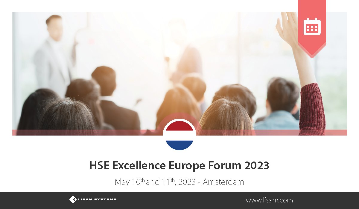 LisamSystems's tweet photo. Lisam Nederland are pleased to announce their participation in the 16th edition of HSE Excellence Europe Forum. 
📅 When? May 10th and 11th, 2023.
🌍 Where? Park Plaza Amsterdam Airport, Amsterdam, the Netherlands.
Event: https://t.co/YO2rEifH60
Register: https://t.co/sf16cmy1GY https://t.co/aCht4v2X7D