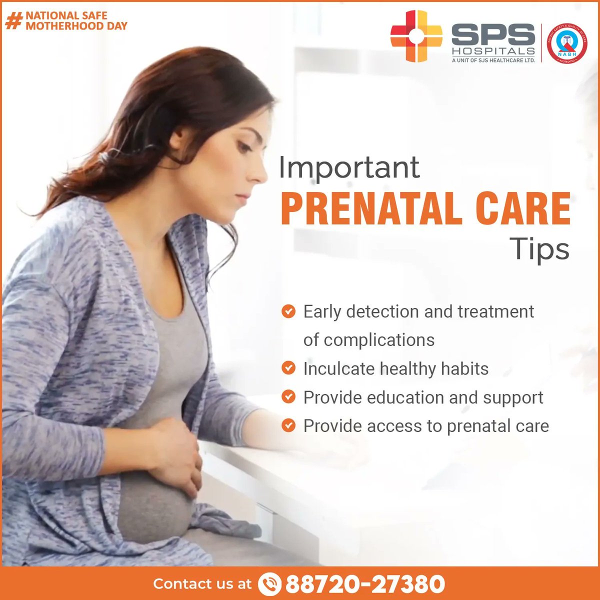 Regular check-ups during pregnancy can help ensure a healthy pregnancy and safe delivery. Let's prioritize the health and well-being of both mother and child by making prenatal care a top priority.

 #NationalSafeMotherhoodDay #PrenatalCare #HealthyPregnancy