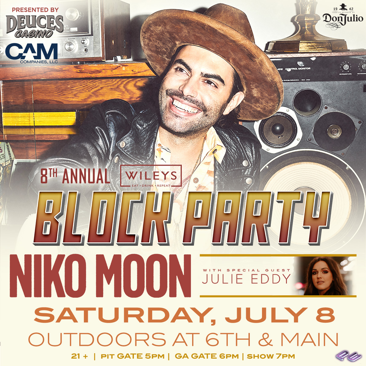 <a href="/nikomoon/">Niko Moon</a> <a href="/julieeddymusic/">Julie Eddy</a> to play <a href="/wileys_bar/">Wileys</a> Downtown Block Party this summer. kikn.com/niko-moon-to-h…