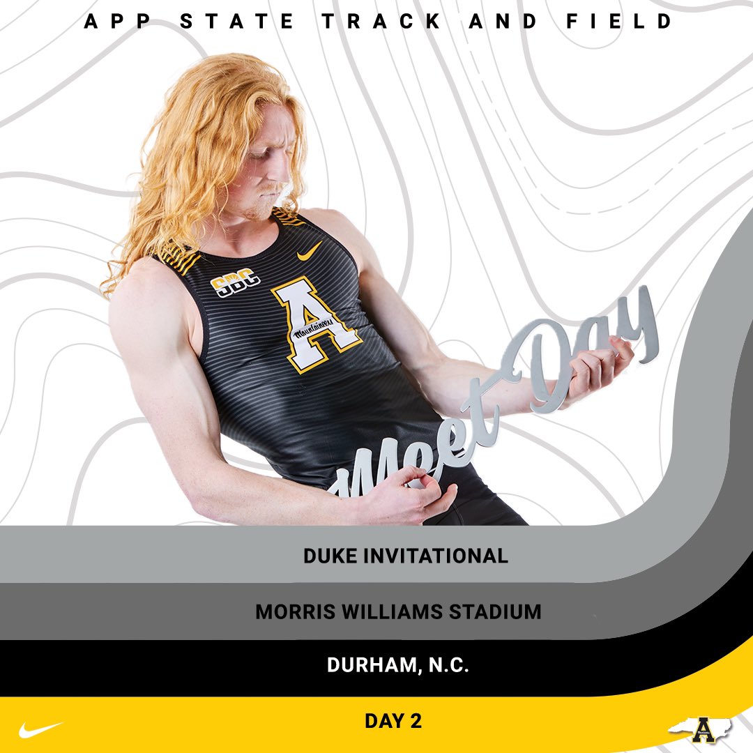 AppTF_XC's tweet photo. Rock on it’s 𝙈𝙀𝙀𝙏 𝘿𝘼𝙔! 
👟 Duke Invitational | Day 2
📍Durham, N.C. 
🏟 Morris Williams Stadium
⌚️ 11 a.m. 
⏱ Live Results: https://t.co/IpgeulWFsR
📺Watch: https://t.co/kIqN3LZwWX

#GoApp https://t.co/LHNHN1xnq7