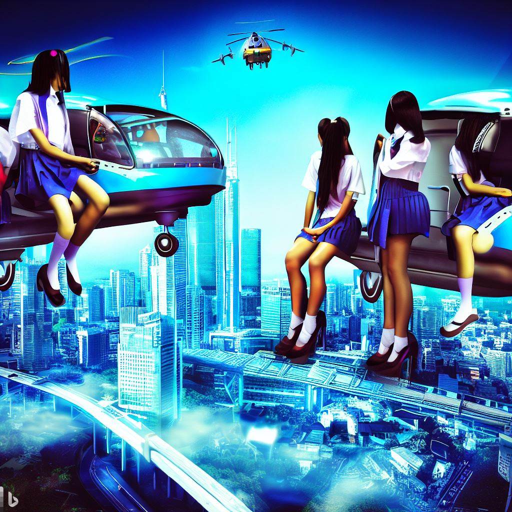 christianracu's tweet photo. Ai Ideas #2
Girls in the futuristic city 
#AI #artwork #dalle #NFT #NFTs #thepassion https://t.co/6zQjtBs271