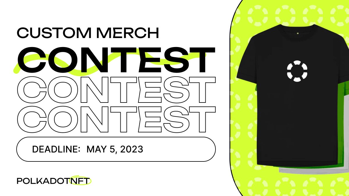 PolkadotCzechia's tweet image. Artist Contest Alert for #PolkadotNFT Conference! Theme: "Unlocking the Future" ✨

Show off your creativity and submit your design for a chance to win and be featured on our custom T-Shirt! 

Unleash your inner artist and let your imagination soar! 

➡️ form.polkadotnft.xyz/artist_contest